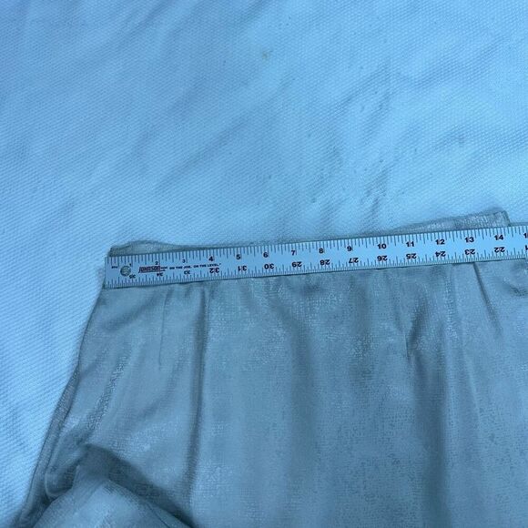 Papell Silver Pearl Studded Blazer Skirt 2 Piece Set Women’s 100% Silk Career - Picture 10 of 12